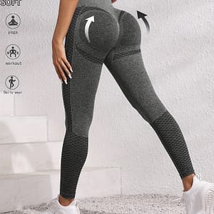 High-waisted Seamless Yoga Pants, Butt Lifting, Breathable Moisture-wicking Fabric, Slimming Fitness Leggings For Women, Active Pants Shop Online at Dubai Trades