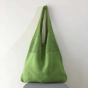 Hollow Crochet Bag, Large Capacity Shopping Bag, Women’s Woven Shoulder Bag Clothing, Shoes & Jewelry Shop Online at Dubai Trades