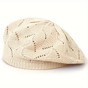 Hollow Out Breathable Beret Color Cap Berets For Women Use Accessories Shop Online at Dubai Trades