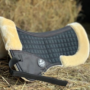 Horse Half Pad For English , The Outer Woven Fabric Of 100% With A Shape-retaining Foam Insert. The Cushioned Synthetic Sheepskin Is Thick, Soft, Non-shedding, Easy To Clean Blankets Shop Online at Dubai Trades
