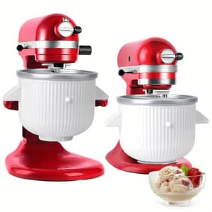 Ice Cream Attachment With Stand Mixer, Compatible With Yogurt, Ice Cream And Gelato Maker Bowls For 4.5qt And Larger Stand Mixers Appliances Shop Online at Dubai Trades