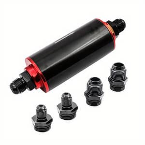 Inline Fuel Filter Kit – Aluminum Oil Filter With 6an 8an Adapters, High-performance Automotive Replacement For Enhanced Engine Automotive Shop Online at Dubai Trades