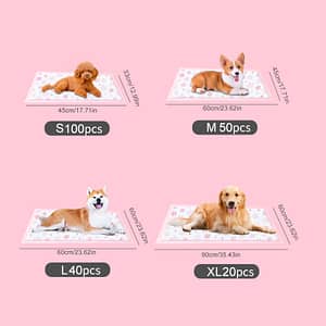 Instant Absorption Dog Training Pads: 1000ml Of Water With 1 Tablet – Suitable For Dogs Of All Sizes Disposable Training Pads Shop Online at Dubai Trades