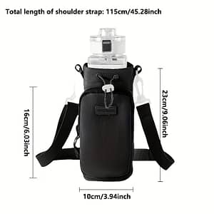 Insulated Water Bottle Holder Bag – Durable With Adjustable Shoulder Strap & Spacious Zippered Pocket, Travel, Hiking, Camping & , Lightweight, Ideal For Sports & Outdoor Recreation Accessories Shop Online at Dubai Trades