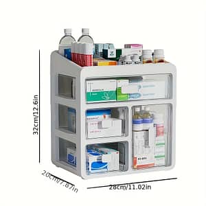 Jiuiqi-qf Home Medicine Cabinet Organizer, Plastic Multi-drawer Large Capacity Drug Storage Personal Care Product Dispensers With All-in-one Feature Business, Industry & Science Shop Online at Dubai Trades