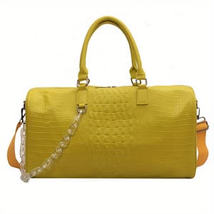 Large Capacity Crocodile Embossed Sports Bag, Zipper Lightweight Duffle Bag, Gym Shoulder Bag Clothing, Shoes & Jewelry Shop Online at Dubai Trades