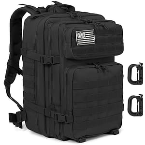 Large Capacity Tactical Backpack – Durable Oxford Cloth, Adjustable Shoulder Straps, Multiple Compartments For Hiking, Cycling & Outdoor Sports, Black, Backpack For Hiking Hunting & Fishing Shop Online at Dubai Trades