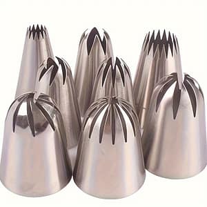 Large Flower Decorating Nozzle 8pcs Set For Cookie Puff Cupcakes Cake Decorating Nozzle 336#1b#1g#348#9ft#901#902#903# Bakeware Shop Online at Dubai Trades