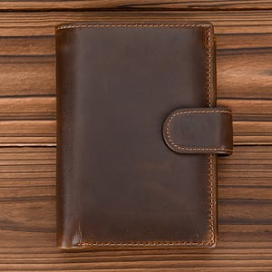 Large Genuine Leather Card Holder Trifold Wallet Coin Pocket Snap Closure Id Windows For Men Accessories Shop Online at Dubai Trades