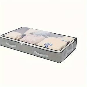 Large Under Bed Storage Bags With Reinforced Handles, Non-woven Fabric Household Organizer For Quilts And Clothes, Bedroom Space Saver Clothing & Closet Storage Shop Online at Dubai Trades