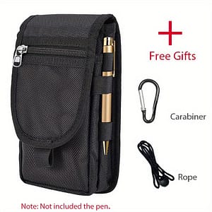 Large With Phone Pouch, -compartment , Belt Pouch, Phone Bag With Pen Insertion Pocket Accessories Shop Online at Dubai Trades