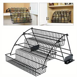 Ldq 3-tier Pull-down Spice Rack – Space-saving Kitchen Organizer For Spice Jars, Easy- Metal Storage Shelf With Retractable Design Business, Industry & Science Shop Online at Dubai Trades