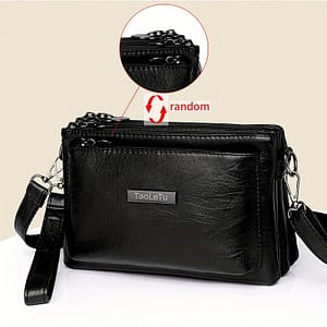 Leather Crossbody Bag Tlt1033, Large Capacity With Removable Strap, Anti-theft Zipper Closure, Polyester Lined, Solid Color, No Pattern – Multiple Colors Available Clothing, Shoes & Jewelry Shop Online at Dubai Trades