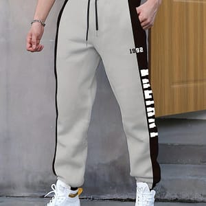 Letter Print Drawstring Sweatpants Loose Fit Pants Men’s Casual Joggers For Men Winter Fall Running Jogging Active Shop Online at Dubai Trades