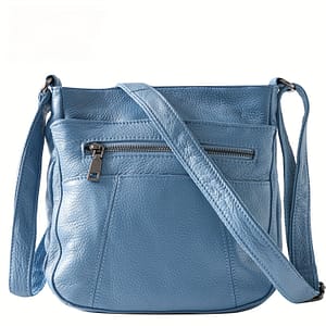 Light Blue Genuine Leather Crossbody Bag For Women – Stylish Square Shoulder Purse With Adjustable Strap, Multi- & Zipper Closure, Casual Use, Small Crossbody Bag Clothing, Shoes & Jewelry Shop Online at Dubai Trades