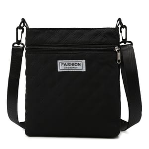 Lightweight Quilted Women’s Shoulder Bag With Adjustable Strap – Elegant Solid Color, Detachable Strap, Zipper Closure, Ideal For Daily Use And Travel Clothing, Shoes & Jewelry Shop Online at Dubai Trades