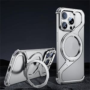 Luxurious Border Design Z Bracket Phone Case For Phone 15 Pro Promax Basic Cases Shop Online at Dubai Trades