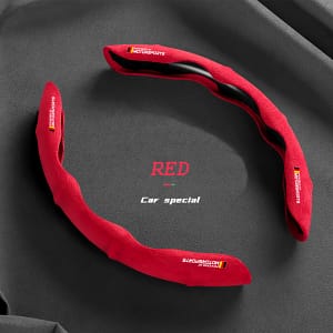 Luxury Fluffy Breathable Anti-slip Steering Wheel Covers Set, Compatible With – Material: Fluff, No Inner Circle – 1 Set Automotive Shop Online at Dubai Trades