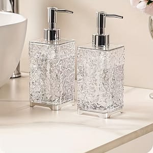 Luxury Foaming Hand Soap Dispenser – Refillable Bathroom Shower Gel Bottle With Press Pump, Durable Plastic Bath Shop Online at Dubai Trades
