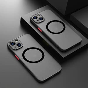 Luxury Matte Magnetic Bumper Protection Case For 15 14 11 Pro 15 14 Plus Shockproof Cover Basic Cases Shop Online at Dubai Trades