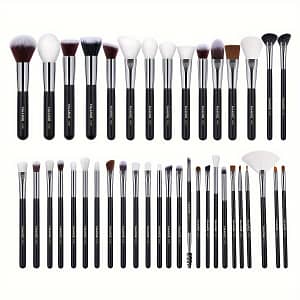 Maange 40pcs Premium Makeup Brush Set – Includes Foundation, Powder, Contour & Eyeshadow Brushes With Nylon Bristles And Wooden Handles For Beginners To Pros Beauty & Personal Care Shop Online at Dubai Trades