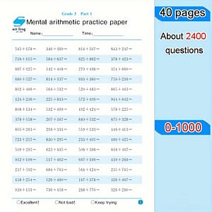 Master With 2400 Problems: Addition, , Multiplication & Division Workbook 14+ Early Childhood Education Materials Shop Online at Dubai Trades