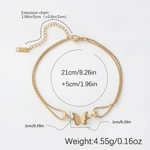 Matte Anklet For Women, Made Of Hypoallergenic Stainless Steel, Suitable For Or Vacation Anklets Shop Online at Dubai Trades