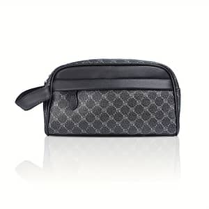 Men’ Black Clutch Bag With Diamond Pattern – Large Capacity, Portable Toiletry & Fitness Organizer, Perfect Gift For Boyfriend, Husband, Or Father, Large Toiletry Travel Bag Clothing, Shoes & Jewelry Shop Online at Dubai Trades