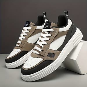 Men’ High-top Sneakers – Comfortable Lace-up With Round Toe, Durable Eva Sole, Ideal For Outdoor Activities, Casual Sports Shoes|stylish Hightop Sneakers|laceup Construction Athletic Shop Online at Dubai Trades
