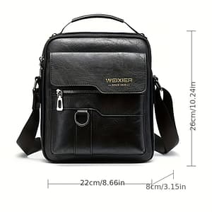 Men’ Leather Shoulder Bag – Adjustable Strap, Casual Business Crossbody For Daily Commute Clothing, Shoes & Jewelry Shop Online at Dubai Trades