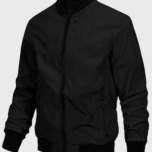 Men’ Long Sleeve Zip Up Stand Collar Jacket With Pockets, And Trendy Sports Jacket For Autumn And Winter And Outdoors Activities Clothing Shop Online at Dubai Trades