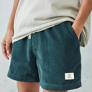 Men’ Pattern Casual Shorts With Drawstring, Pockets And Label Piece, Trendy And Chic Shorts Suitable For Summer Clothing Shop Online at Dubai Trades