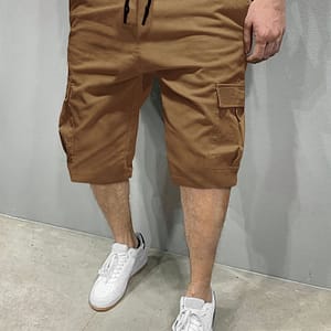 Men’ Style Loose-fit Cargo Shorts With Multiple Pockets, Casual Urban Fashion Clothing, For Summer Outdoor Sports Hiking Cargo Shop Online at Dubai Trades