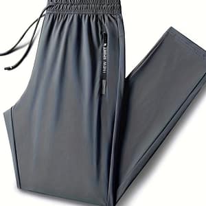 Men’s Activewear Sports Pants, Drawstring Quick Dry Athletic Trousers, Athletic Joggers For Men Summer Autumn Gym Fitness Workout Active Shop Online at Dubai Trades