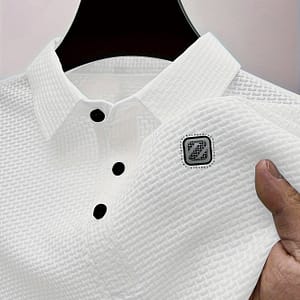Men’s Beige Stretch Golf Shirt – Casual & Comfortable Nylon , Short Sleeve With Collar, Button-up, Summer Outdoor & , Machine Washable Clothing Shop Online at Dubai Trades