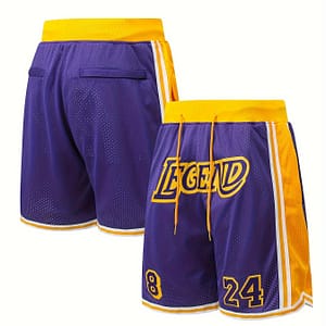 Men’s Breathable Basketball Shorts – Embroidered, Loose Fit For Training & Outdoor Sports, Polyester Basketball Shop Online at Dubai Trades 2