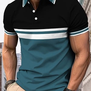 Men’s Breathable Casual Shirt – Fit, Short Sleeve, Color Design With Button Detail, Machine Washable Clothing Shop Online at Dubai Trades