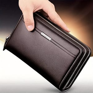 Men’s Business Long Wallet, Large Clutch Bag Handbag, Mobile Phone Bag, Gift For Men Accessories Shop Online at Dubai Trades