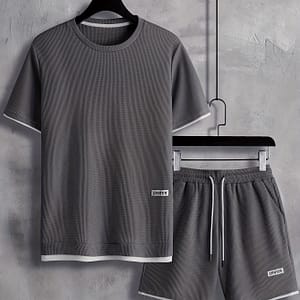 Men’s Casual Short-sleeve T-shirt Set Active Shop Online at Dubai Trades