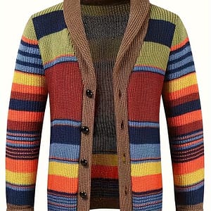 Men’s Casual Sports Sweater, Knitted Pullover With A Geometric Pattern And Slight Stretch. Active Shop Online at Dubai Trades 2