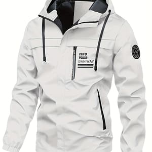 Men’s Casual Sporty Loose-fitting Outdoor Jacket With A Hood Clothing, Shoes & Jewelry Shop Online at Dubai Trades