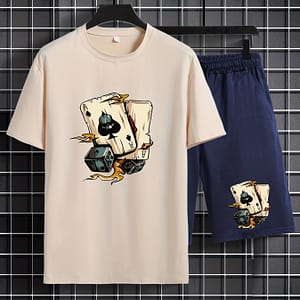 Men’s Casual Trendy Element Comfortable Crew Neck Short Sleeve T-shirt & Shorts Sets, Summer Oversized Loose Clothing Plus Size Clothing, Shoes & Jewelry Shop Online at Dubai Trades