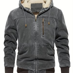Men’s Distressed Hooded Softshell Jacket, Autumn Winter Outerwear With Pockets, Trendy Item Hiking & Outdoor Recreation Clothing Shop Online at Dubai Trades