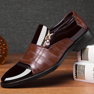 Men’s Dress Loafer Shoes With Side Zipper, Comfy Non-slip Slip On Shoes, Men’s Shoes, Spring And Summer Clothing, Shoes & Jewelry Shop Online at Dubai Trades