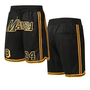 Men’s Embroidered #8/24 Basketball Shorts – Breathable, Loose- Pants With Pockets For Training & Casual Wear, Sizes S-xxxl, Waistband, Sports Pants Basketball Shop Online at Dubai Trades