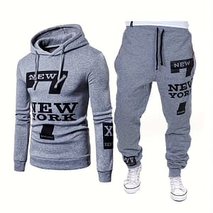 Men’s Fashion Casual Printed Hoodie Set Active Shop Online at Dubai Trades