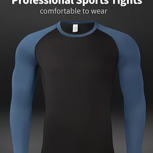 Men’s Fitness Top, Quick-dry Sweat-wicking Long Sleeve Casual Layer, Color Pullover Fit Clothing Shop Online at Dubai Trades