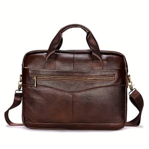 Men’s Genuine Leather Business Briefcase – Large Capacity Laptop Messenger Bag With Multiple Compartments, Brown Cowhide For Work & Travel, Laptop Bag Clothing, Shoes & Jewelry Shop Online at Dubai Trades