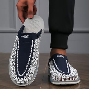 Men’s Handmade Woven Slippers For Outdoor Leisure, Comfortable , Casual And Cool Summer Sandals. Athletic Shop Online at Dubai Trades