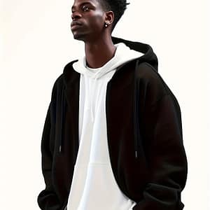 Men’s Hooded Jacket Casual Long-sleeved Hoodie With Zipper Gym Sports Hoodie Fall Coat Clothing Shop Online at Dubai Trades 2